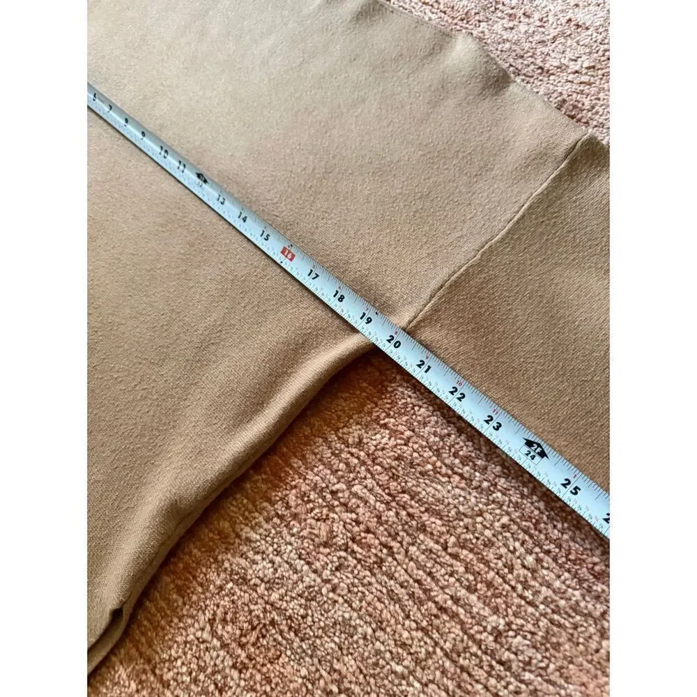 Tahari T Balloon Sleeve Knit Sweater Camel Brown Dolman Pullover XS/S